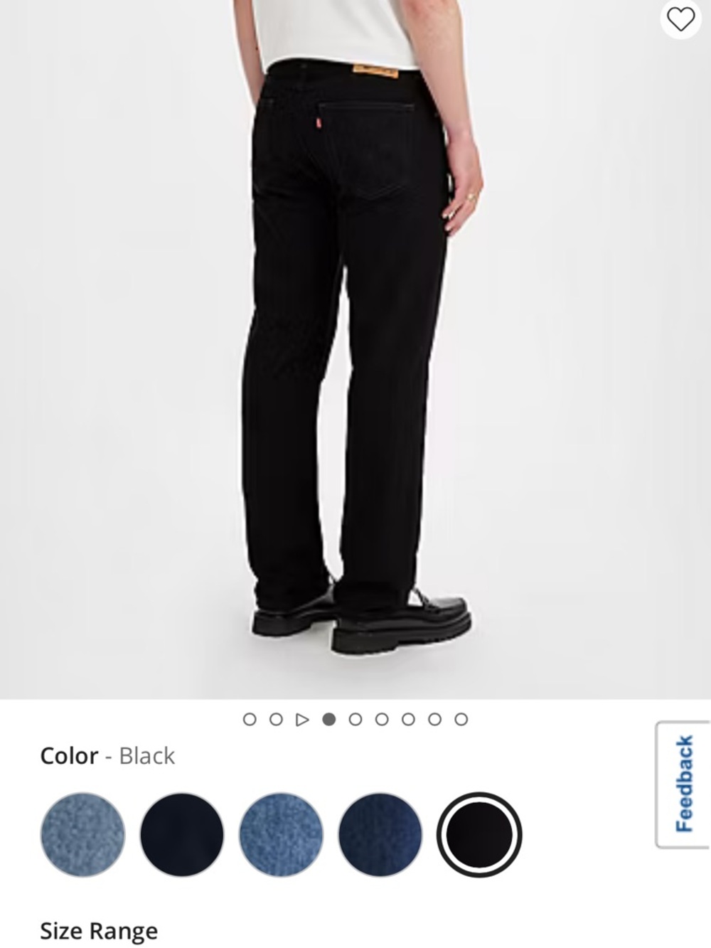 Levi's Black Straight Men's Jeans
